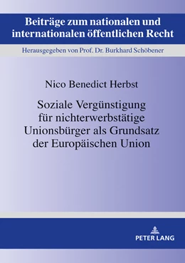 Abbildung von Herbst | Soziale Vergünstigung für nichterwerbstätige Unionsbürger als Grundsatz der Europäischen Union | 1. Auflage | 2019 | 27 | beck-shop.de
