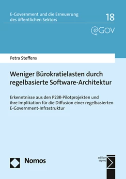 Abbildung von Steffens | Weniger Bürokratielasten durch regelbasierte Software-Architektur | 1. Auflage | 2019 | 18 | beck-shop.de