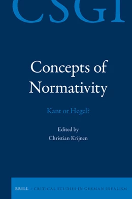 Abbildung von Concepts of Normativity: Kant or Hegel? | 1. Auflage | 2019 | 24 | beck-shop.de