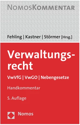 Abbildung von Fehling / Kastner | Verwaltungsrecht | 5. Auflage | 2021 | beck-shop.de
