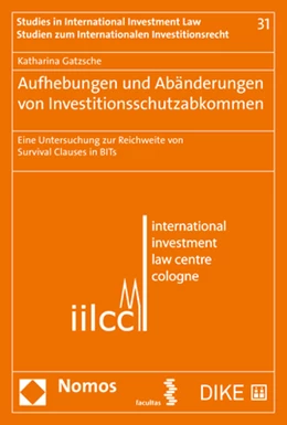 Abbildung von Gatzsche | Aufhebungen und Abänderungen von Investitionsschutzabkommen | 1. Auflage | 2019 | 31 | beck-shop.de