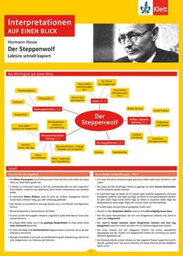 Abbildung von Interpretationen auf einen Blick Hermann Hesse, Der Steppenwolf | 1. Auflage | 2019 | beck-shop.de