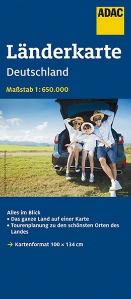 Abbildung von ADAC LänderKarte Deutschland 1:650 000, plano in Hülse | 9. Auflage | 2019 | beck-shop.de