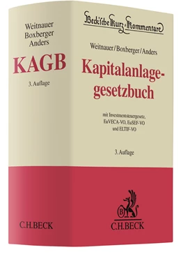 Abbildung von Weitnauer / Boxberger | Kapitalanlagegesetzbuch: KAGB | 3. Auflage | 2021 | beck-shop.de