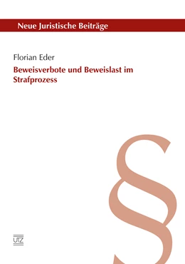 Abbildung von Eder | Beweisverbote und Beweislast im Strafprozess | 1. Auflage | 2015 | beck-shop.de