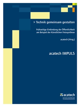 Abbildung von Acatech | Technik gemeinsam gestalten | 1. Auflage | 2016 | beck-shop.de