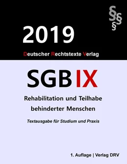 Abbildung von Drv | SGB IX | 1. Auflage | 2019 | beck-shop.de