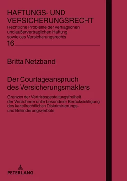 Abbildung von Netzband | Der Courtageanspruch des Versicherungsmaklers | 1. Auflage | 2019 | 16 | beck-shop.de