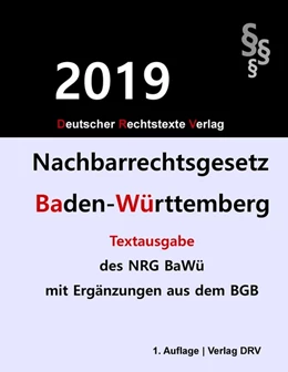 Abbildung von Drv | Nachbarrechtsgesetz | 1. Auflage | 2019 | beck-shop.de