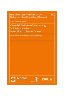 Abbildung von Hoffmann | Gewerbliche Prozessfinanzierung in internationalen Investitionsschiedsverfahren | 1. Auflage | 2019 | 29 | beck-shop.de