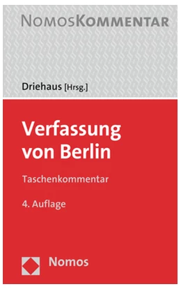 Abbildung von Driehaus (Hrsg.) | Verfassung von Berlin | 4. Auflage | 2020 | beck-shop.de