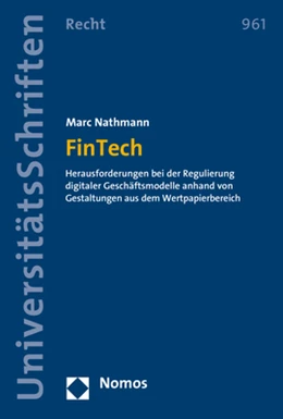 Abbildung von Nathmann | FinTech | 1. Auflage | 2019 | 961 | beck-shop.de