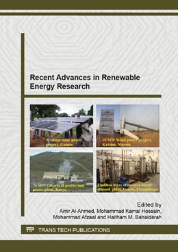 Abbildung von Al-Ahmed / Hossain | Recent Advances in Renewable Energy Research | 1. Auflage | 2015 | beck-shop.de