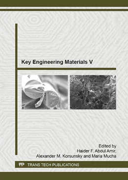 Abbildung von Abdul Amir / Korsunsky | Key Engineering Materials V | 1. Auflage | 2015 | beck-shop.de