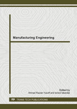 Abbildung von Yusoff / Iskandar | Manufacturing Engineering | 1. Auflage | 2014 | beck-shop.de