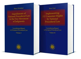 Abbildung von Impediments of National Procedural Law to the Free Movement of Judgments - Implementing EU Consumer Rights by National Procedural Law | 1. Auflage | 2019 | beck-shop.de