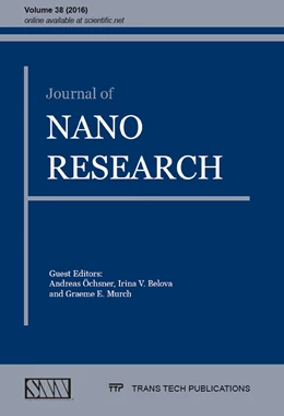 Abbildung von Öchsner / Belova | Journal of Nano Research Vol. 38 | 1. Auflage | 2016 | beck-shop.de