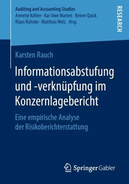 Abbildung von Rauch | Informationsabstufung und -verknüpfung im Konzernlagebericht | 1. Auflage | 2019 | beck-shop.de
