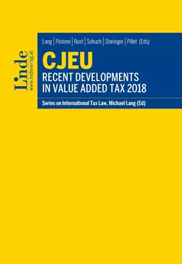 Abbildung von Lang / Pistone | CJEU - Recent Developments in Value Added Tax 2018 | 1. Auflage | 2019 | beck-shop.de
