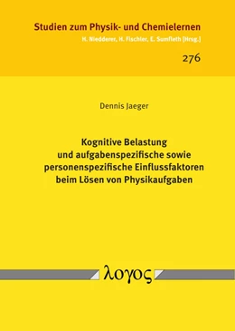 Abbildung von Jaeger | Kognitive Belastung und aufgabenspezifische sowie personenspezifische Einflussfaktoren beim Lösen von Physikaufgaben | 1. Auflage | 2019 | 276 | beck-shop.de