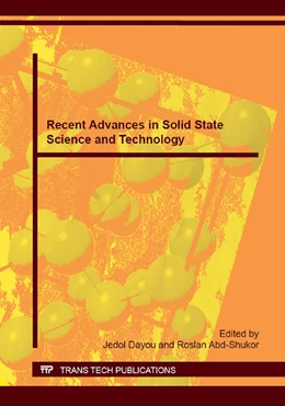 Abbildung von Dayou / Abd-Shukor | Recent Advances in Solid State Science and Technology | 1. Auflage | 2015 | Volume 1108 | beck-shop.de