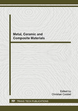 Abbildung von Coddet | Metal, Ceramic and Composite Materials | 1. Auflage | 2015 | Volume 1102 | beck-shop.de