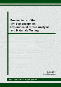 Abbildung von Marsavina | Proceedings of the 14th Symposium on Experimental Stress Analysis and Materials Testing | 1. Auflage | 2014 | Volume 601 | beck-shop.de