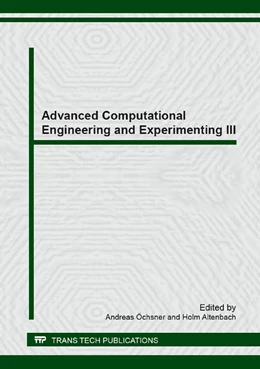 Abbildung von ?chsner / Altenbach | Advanced Computational Engineering and Experimenting III | 1. Auflage | 2014 | Volume 607 | beck-shop.de
