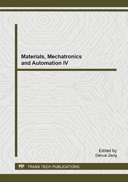 Abbildung von Zeng | Materials, Mechatronics and Automation IV | 1. Auflage | 2014 | Volume 950 | beck-shop.de