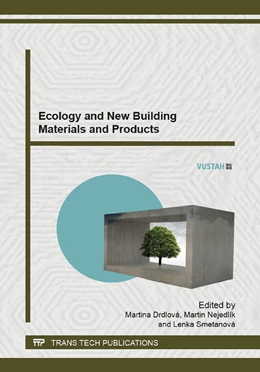 Abbildung von Drdlov? / Nejedl?k | Ecology and New Building Materials and Products | 1. Auflage | 2014 | Volume 1000 | beck-shop.de