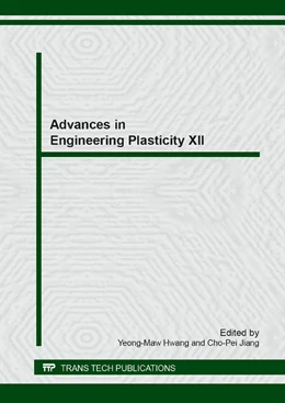 Abbildung von Hwang / Jiang | Advances in Engineering Plasticity XII | 1. Auflage | 2015 | Volume 626 | beck-shop.de