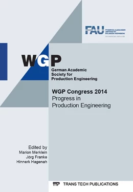 Abbildung von Merklein / Franke | WGP Congress 2014 | 1. Auflage | 2014 | Volume 1018 | beck-shop.de