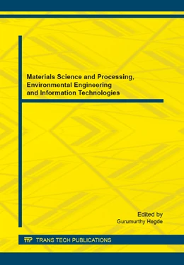 Abbildung von Hegde | Materials Science and Processing, Environmental Engineering and Information Technologies | 1. Auflage | 2014 | Volume 665 | beck-shop.de