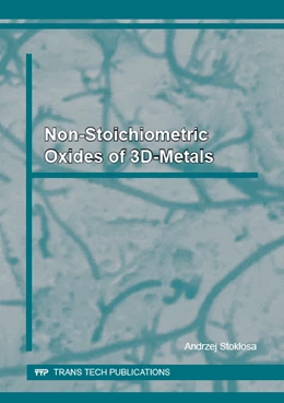Abbildung von Stoklosa | Non-Stoichiometric Oxides of 3d-Metals | 1. Auflage | 2015 | Volume 79 | beck-shop.de