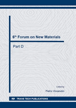 Abbildung von Vincenzini | 6th Forum on New Materials - Part D | 1. Auflage | 2014 | Volume 96 | beck-shop.de