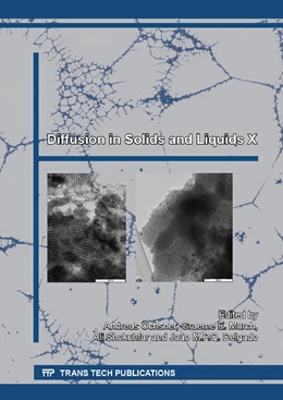 Abbildung von ?chsner / Murch | Diffusion in Solids and Liquids X | 1. Auflage | 2015 | Volume 365 | beck-shop.de