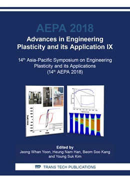 Abbildung von Yoon / Han | Advances in Engineering Plasticity and its Application IX | 1. Auflage | 2019 | Volume 794 | beck-shop.de