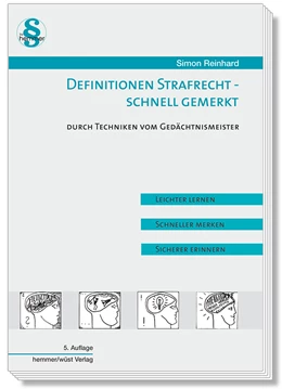 Abbildung von Simon | Definitionen Strafrecht - Schnell gemerkt | 5. Auflage | 2019 | beck-shop.de