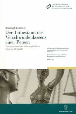 Abbildung von Grammer | Der Tatbestand des Verschwindenlassens einer Person. | 1. Auflage | 2005 | 105 | beck-shop.de