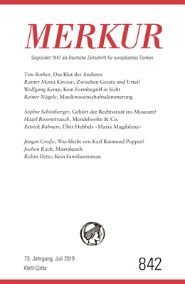 Abbildung von Demand | MERKUR Gegründet 1947 als Deutsche Zeitschrift für europäisches Denken - 2019-07 | 1. Auflage | 2019 | beck-shop.de