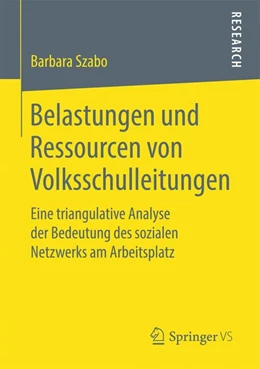 Abbildung von Szabo | Belastungen und Ressourcen von Volksschulleitungen | 1. Auflage | 2019 | beck-shop.de