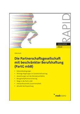 Abbildung von Hölscheidt | Die Partnerschaftsgesellschaft mit beschränkter Berufshaftung (PartGmbB) | 1. Auflage | 2015 | beck-shop.de