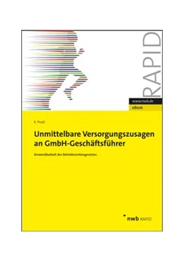 Abbildung von Pradl | Unmittelbare Versorgungszusagen an GmbH-Geschäftsführer | 1. Auflage | 2015 | beck-shop.de