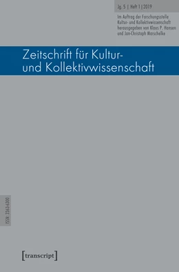 Abbildung von Hansen / Marschelke | Zeitschrift für Kultur- und Kollektivwissenschaft | 1. Auflage | 2019 | beck-shop.de
