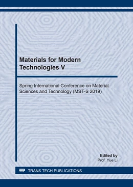 Abbildung von Li / Du | Materials for Modern Technologies V | 1. Auflage | 2019 | Volume 960 | beck-shop.de