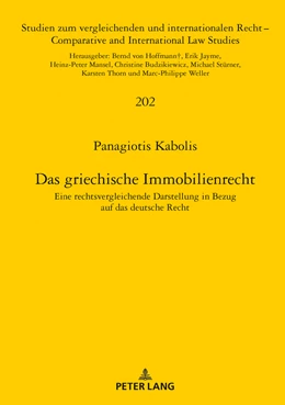 Abbildung von Kabolis | Das griechische Immobilienrecht | 1. Auflage | 2019 | 202 | beck-shop.de