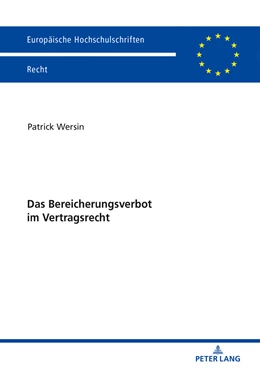 Abbildung von Wersin | Das Bereicherungsverbot im Vertragsrecht | 1. Auflage | 2019 | 6092 | beck-shop.de