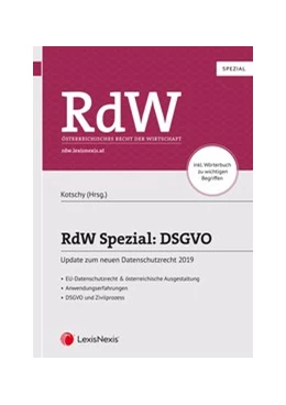 Abbildung von Kotschy | RdW Spezial: DSGVO | 1. Auflage | 2019 | beck-shop.de