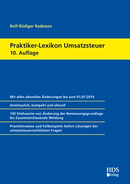 Abbildung von Radeisen | Praktiker-Lexikon Umsatzsteuer | 10. Auflage | 2019 | beck-shop.de