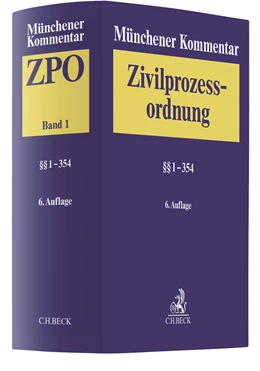 Abbildung von Münchener Kommentar zur Zivilprozessordnung: ZPO, Band 1: §§ 1-354 | 6. Auflage | 2020 | beck-shop.de